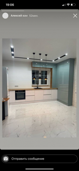 Пример матового натяжного потолка