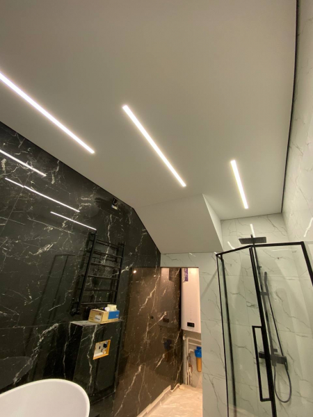 Пример матового натяжного потолка