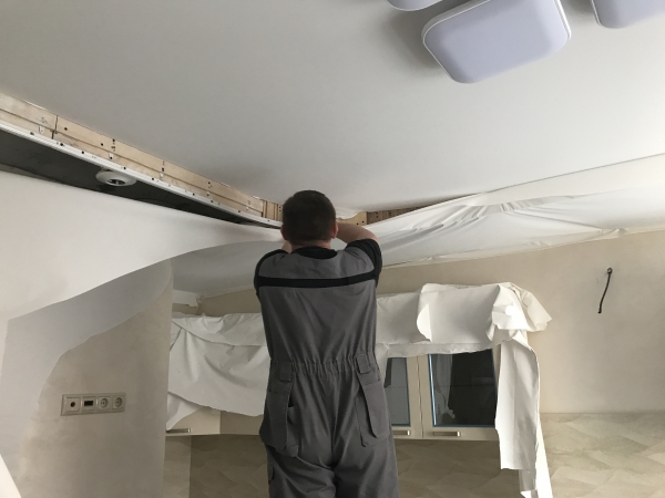 Пример тканевого потолка DESCOR 33 м²